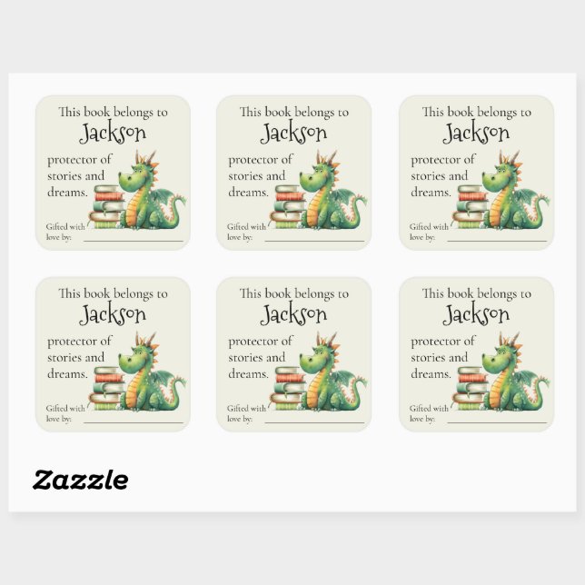 Protector of Stories Books for Baby Bookplate (Sheet)