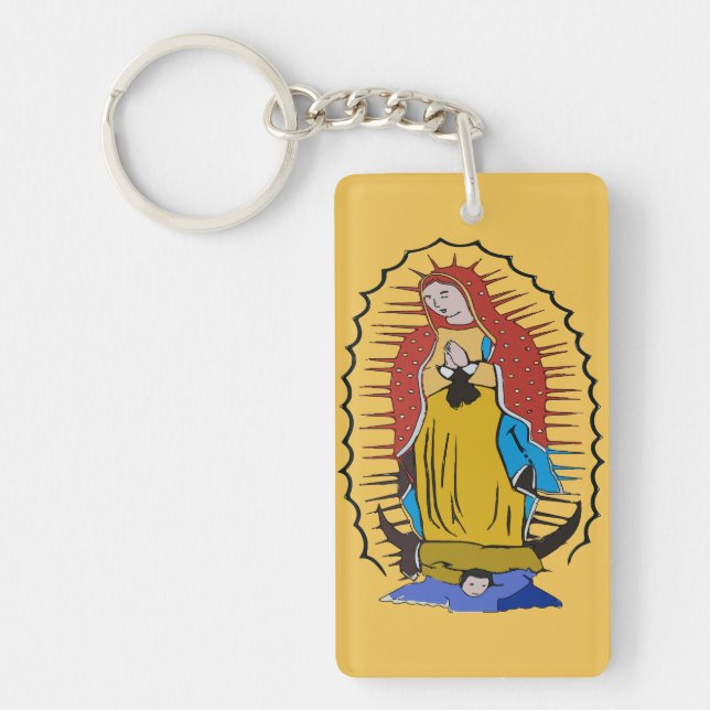 Protégenos Virgin of Guadalupe Keychain (Front)