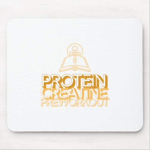 Protein Creatine Preworkout Holy Trinity Gym Lifti Mouse Pad