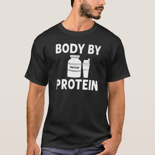 Protein Shakes Powder Whey Drinks Snacks Vegan Foo T-Shirt (Front)