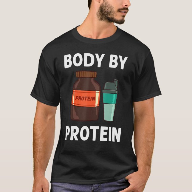 Protein Shakes Powder Whey Drinks Snacks Vegan Foo T-Shirt (Front)