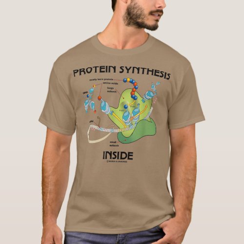 Protein Synthesis Inside Ribosome Biology Humor  T_Shirt