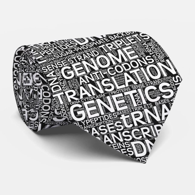PROTEIN SYNTHESIS - mRNA to Amino Acids Neck Tie (Rolled)