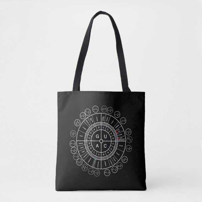 PROTEIN SYNTHESIS - mRNA to Amino Acids Tote Bag (Front)