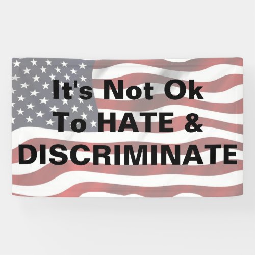 Protest Banner Anti Discrimination Sign