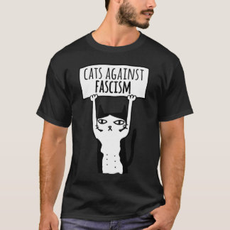 Protest Cats Against Fascism Democats Antifa Meme T-Shirt