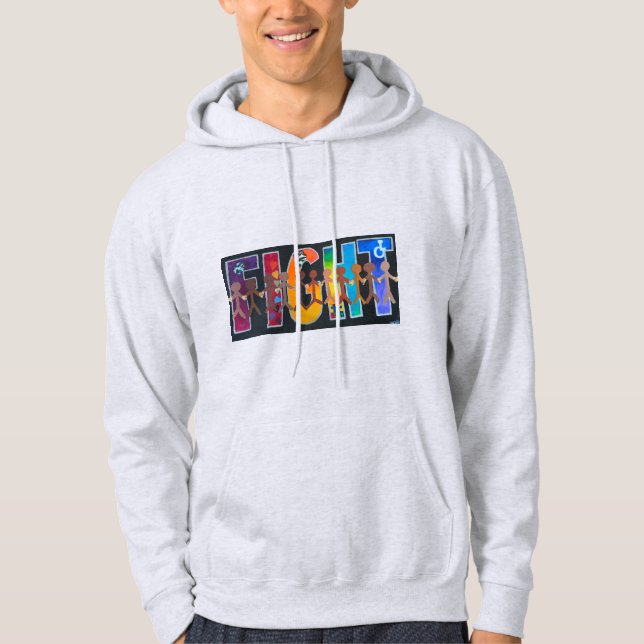 Protest, fight for freedom, protect rights hoodie (Front)