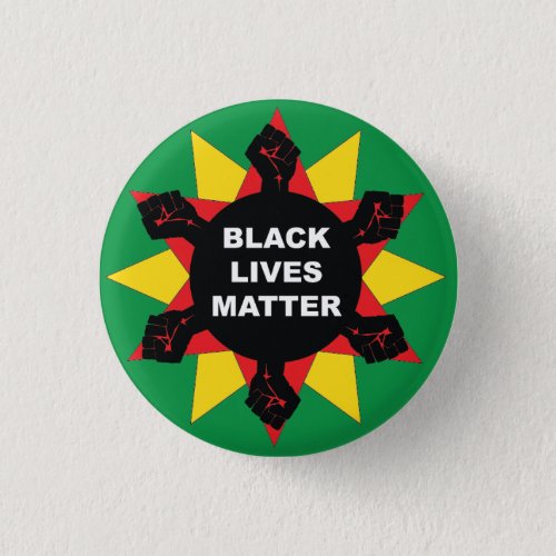 Protest Hex Sign Black Lives Matter Button