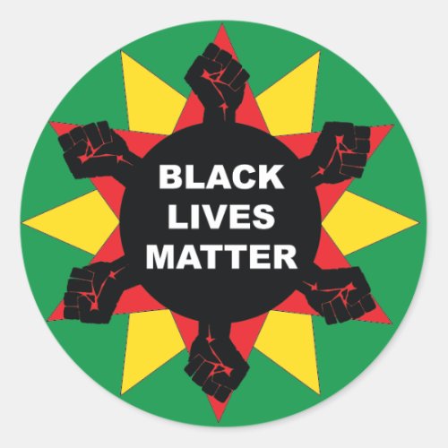 Protest Hex Sign Black Lives Matter Sticker