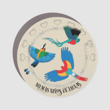 Protest Hex Sign No Mas Niños en Jualas Car Magnet