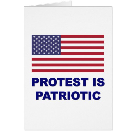Protest is Patriotic Cards (Front)