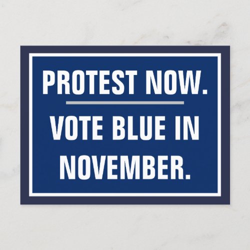 Protest Now Vote in November Election Template Postcard