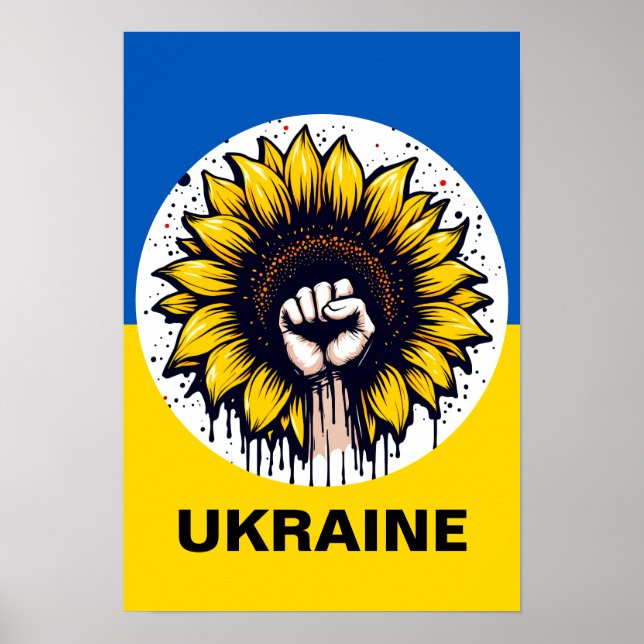 Protest Poster Support Ukraine Multi Sizes (Front)