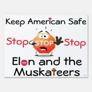 protest sign-2sided--with different slogans sign