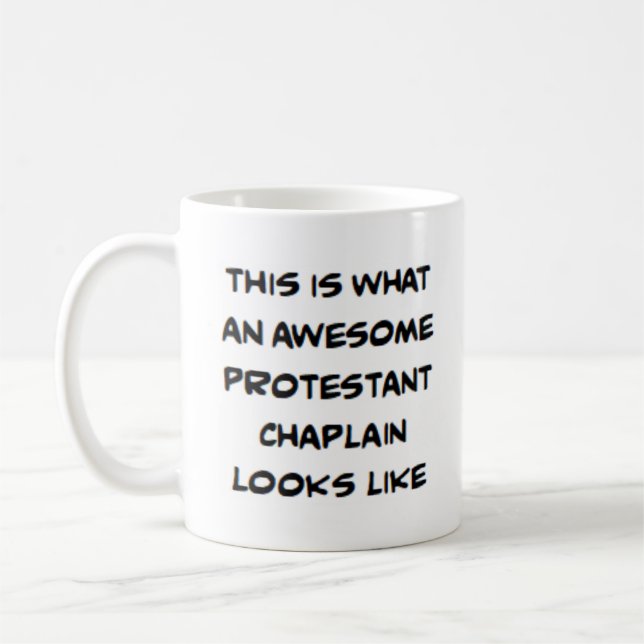 protestant chaplain, awesome coffee mug (Left)