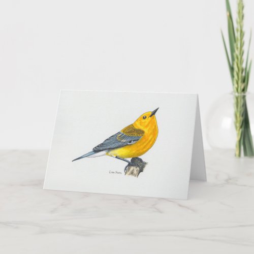 Prothonotary Warbler Art Card