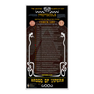 Protocols of Zion Poster