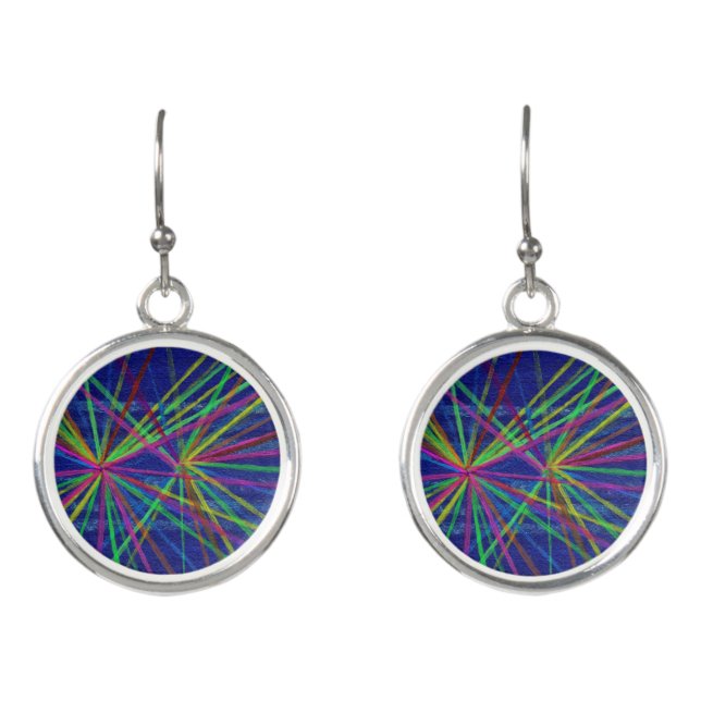 Proton Collisions Earrings (Front)