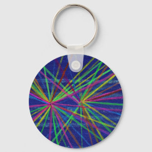 Proton Collisions Keychain