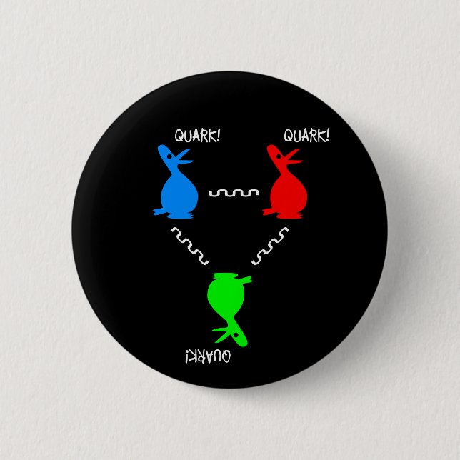 Proton Quark Duck Pinback Button (Front)