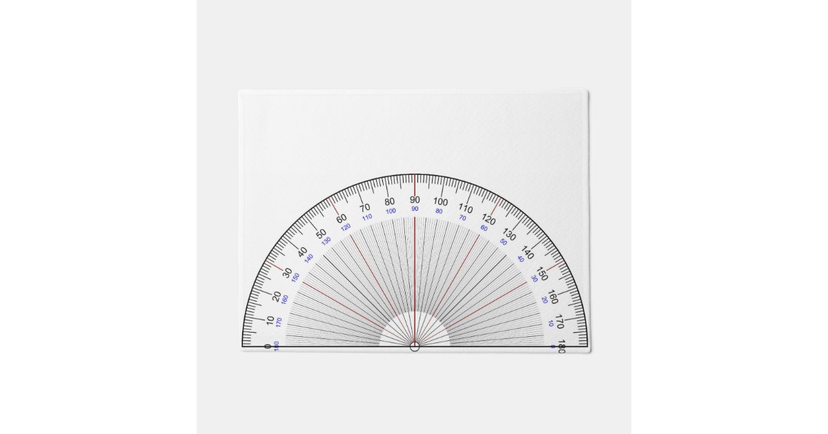 Protractor Doormat Zazzle