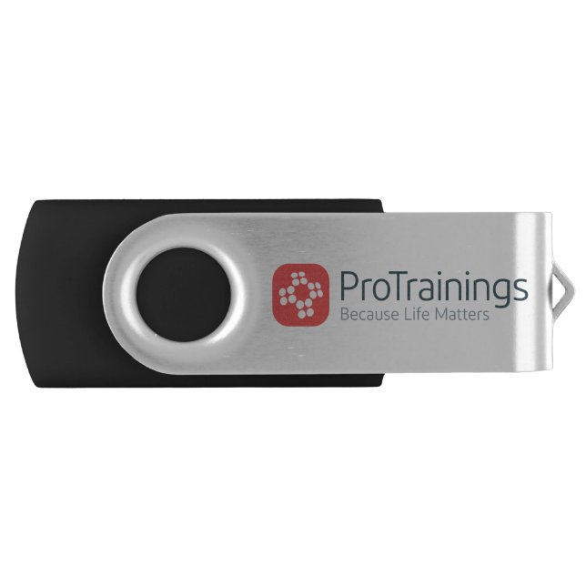ProTrainings Logo Swag Flash Drive (Front)