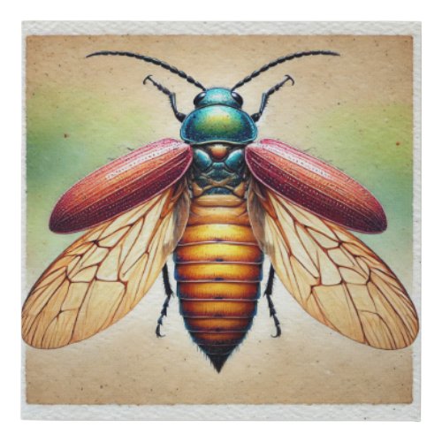 Proturan Insect 240624IREF119 _ Watercolor Faux Canvas Print