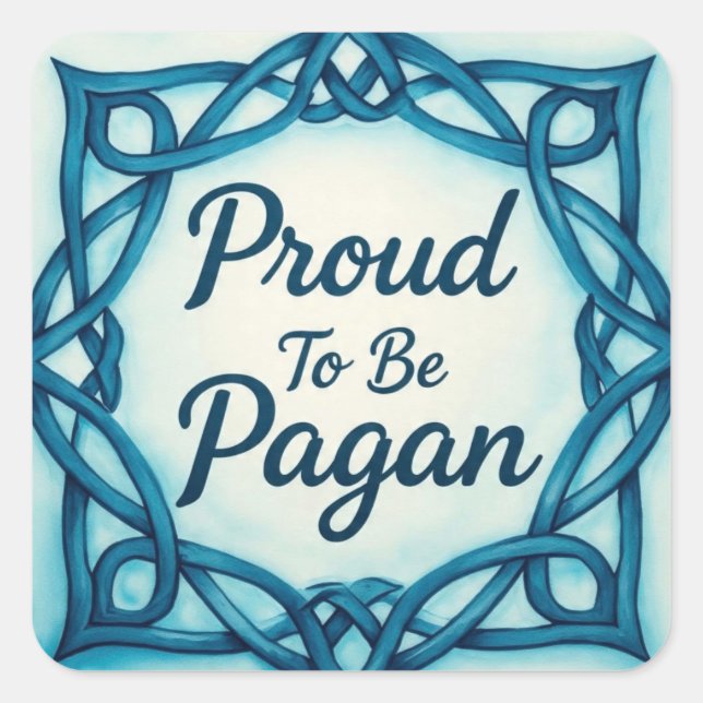 Proud2BePagan Square Sticker (Front)