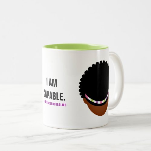Proud2BNaturalMe Affirmation Two_Tone Coffee Mug