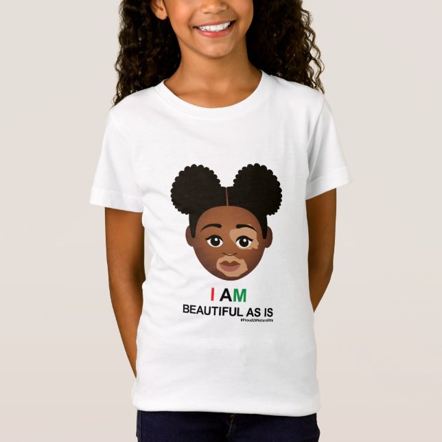 #Proud2BNaturalMe #BeautifulAsIs #Vitiligo T-Shirt (Front)