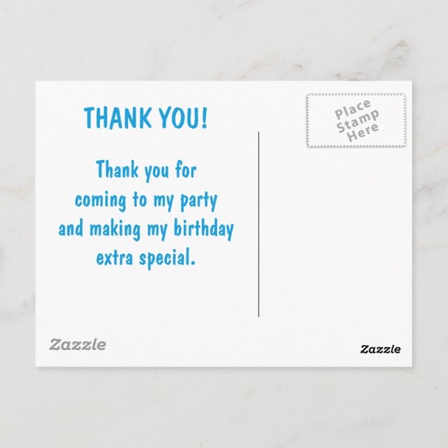 #Proud2BNaturalMe Birthday Thank You Postcard (Back)