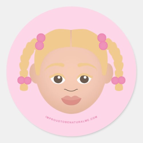 Proud2BNaturalMe Choose_My_Complexion Classic Round Sticker