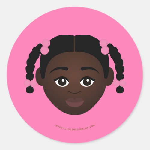 Proud2BNaturalMe Choose_My_Complexion Classic Round Sticker