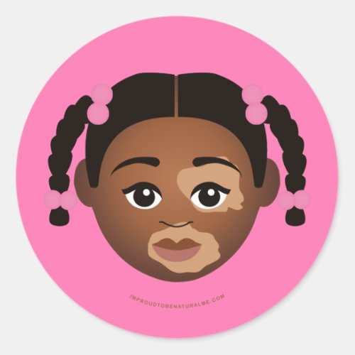 Proud2BNaturalMe Choose_My_Complexion Classic Round Sticker