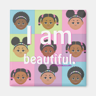 #Proud2BNaturalMe #IAm Positive Affirmation Magnet