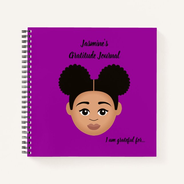 #Proud2BNaturalMe Personalized Gratitude Journals (Front)