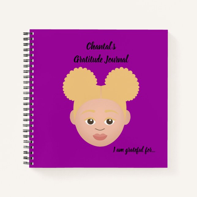 #Proud2BNaturalMe Personalized Gratitude Journals (Front)