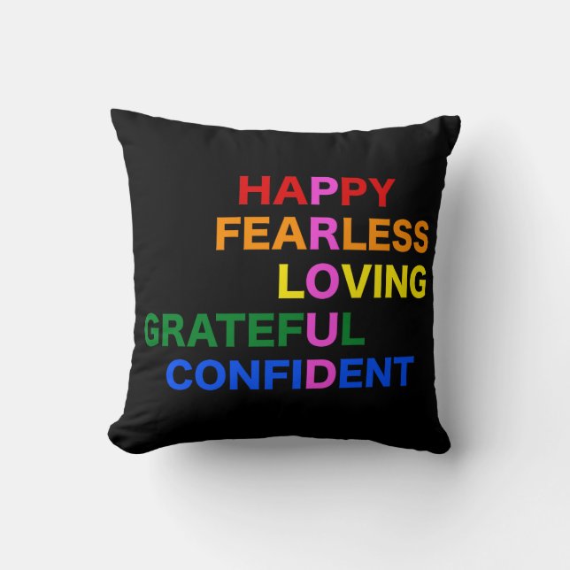 PROUD 16 x 16 Throw Pillow (Front)