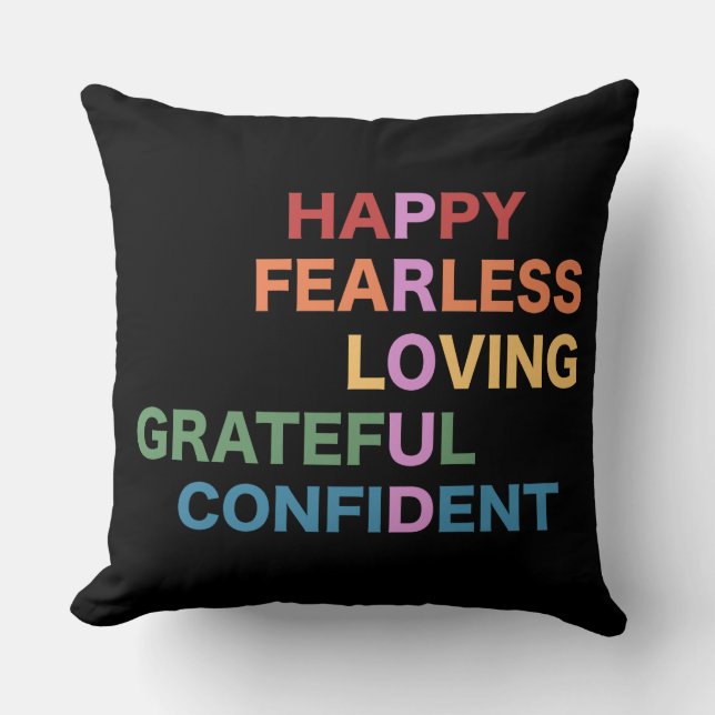 PROUD 20 x 20 Throw Pillow (Front)