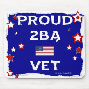 Proud 2BA Vet - In Honor - Mousepad
