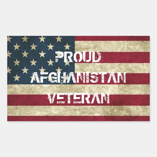 Proud Afghanistan Veteran Sticker (Front)