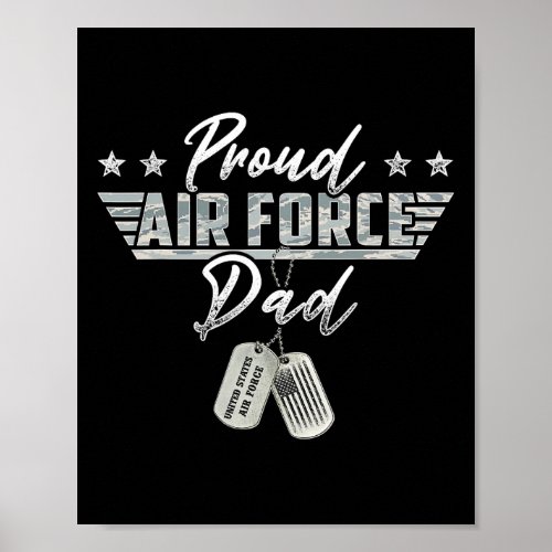 Proud Air Force Dad Gifts Usaf Graduation Family O Poster