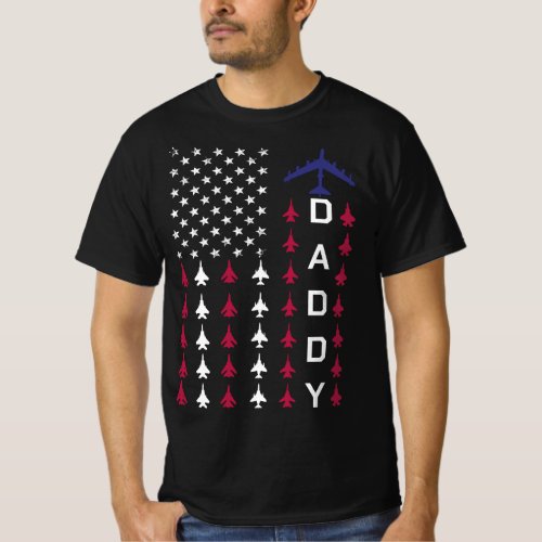 Proud Air Force Daddy Custom Dada Daddy Dad Bruh T_Shirt