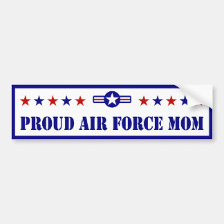 Proud Air Force Mom Stars Bumper Sticker