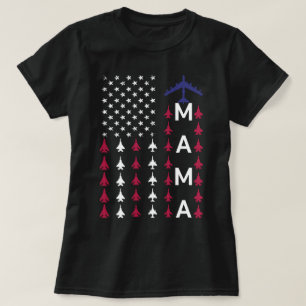 Proud Air Force Mom Wife Mama Usafa Momma Mommy T-Shirt
