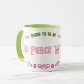 Proud Air Force Wife Mug (Front Left)