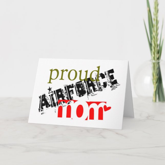 proud airforce mom card (Front)