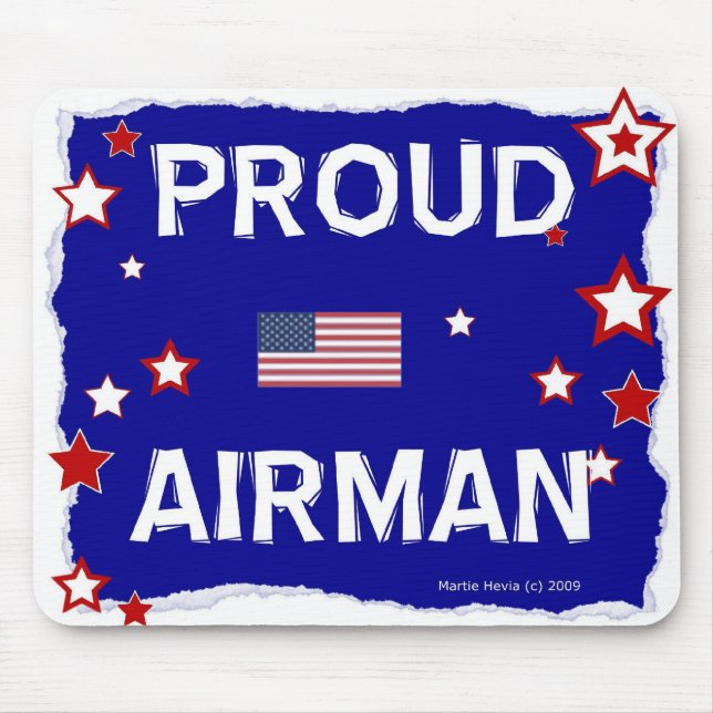 Proud Airman - In Honor - Mousepad (Front)