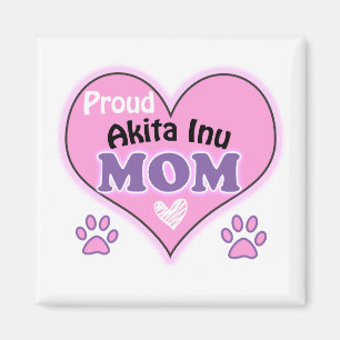 Proud Akita Inu mom Magnet
