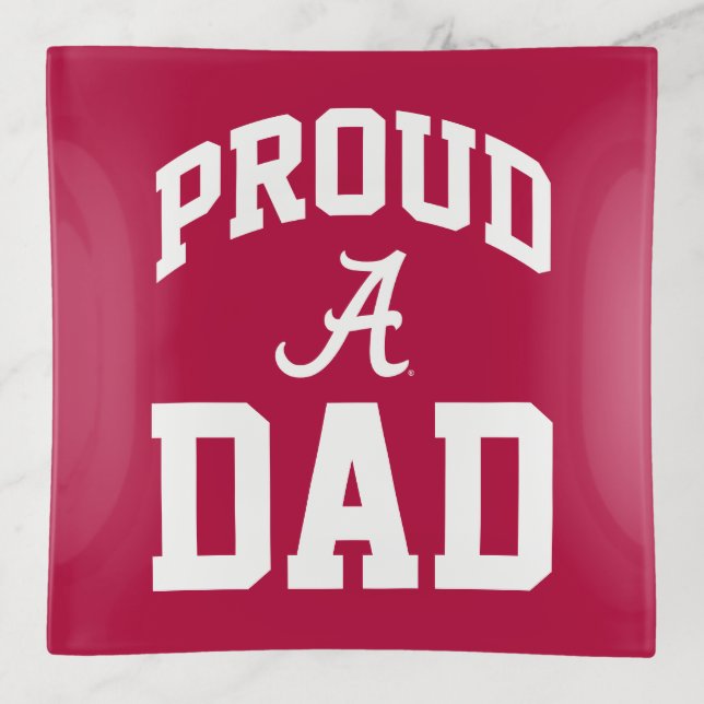 Proud Alabama Family - Dad Trinket Tray (Front)
